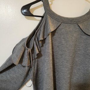 EXPRESS Business-Casual Ruffle Sleeve Sweater